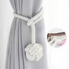 2Pcs Handmade Tassel Curtain Tieback Room Accessories Curtain Buckle Rope Home Decoration Holdback Window Fringe,Golden,4pcs view 4