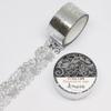 GR-4078 Kamiiso Fleur (Silver Foil), 0.8 inches x 9.8 ft (20 mm x 3 m) view 1