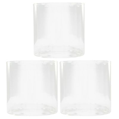 Yardwe 3pcs Glass Vase Glass Plant Terrarium Air Planter Bulb Glass Air Plant Holder Glass Vases Clear Glass Container Hydroponic Flowers Vase Cylinder Arrangement Container