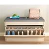 moisture Storage Bench Bed Bench Home Aisle Shoe Stool Push-Pull Storage Stool Entrance Bench Shoe Cabinet with Seat Cushion Drawer Shoe Storage Rack Entryway Shoe Rack (Color : 80cm/31.50inch) view 2