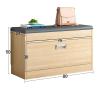 moisture Storage Bench Bed Bench Home Aisle Shoe Stool Push-Pull Storage Stool Entrance Bench Shoe Cabinet with Seat Cushion Drawer Shoe Storage Rack Entryway Shoe Rack (Color : 80cm/31.50inch) view 3