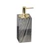 160ml/5.41oz Marble Soap Dispenser for Bathroom Kitchen Lotion Hand Soap Dispenser with Stainless Steel Pump Bottle (Gray, White) Household Products view 1