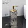 160ml/5.41oz Marble Soap Dispenser for Bathroom Kitchen Lotion Hand Soap Dispenser with Stainless Steel Pump Bottle (Gray, White) Household Products view 3