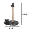 Ebros Gift 'Draco's Swipes' Medieval Fantasy Gothic Sleeping Saurian Dragon in Castle Fortress Paper Towel Holder Display Dispenser Stand Kitchen Dining Bathroom Home Decor Party Hosting Accent view 2