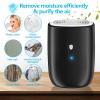 Posdry Dehumidifiers for Home 27oz(800ml) Small Auto Shut off Dehumidifiers with Drain Hose,Portable Ultra Quiet Mini Dehumidifier Effective for Bathroom, Basement, Garage, RV, Gun Safe, Closet view 2