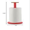 Alessi Mattina BG05 R - Design Kitchen Roll Holder, in Colored Steel with Epoxy Resin and Knob in Bamboo Wood, Red view 4