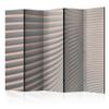 artgeist Acoustic Room Divider 3D Effect Abstract 90x68 in - Double-Sided Folding Screen Print on Non-Woven Canvas Acoustic Foam 5 Panel Home Office Design Lines Geometrical a-B-0093-z-c view 1