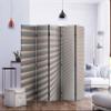 artgeist Acoustic Room Divider 3D Effect Abstract 90x68 in - Double-Sided Folding Screen Print on Non-Woven Canvas Acoustic Foam 5 Panel Home Office Design Lines Geometrical a-B-0093-z-c view 3