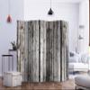 artgeist Acoustic Room Divider Wood 90x68 in - Double-Sided Folding Screen Print on Non-Woven Canvas Acoustic Foam 5 Panel Home Office Faux Wood Boards f-C-0237-z-c view 3
