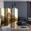 artgeist Acoustic Room Divider Landscape 90x68 in - Double-Sided Folding Screen Print on Non-Woven Canvas Acoustic Foam 5 Panel Home Office Design Mountains Sky Clouds c-B-0279-z-c view 2
