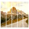 artgeist Acoustic Room Divider Landscape 90x68 in - Double-Sided Folding Screen Print on Non-Woven Canvas Acoustic Foam 5 Panel Home Office Design Mountains Sky Clouds c-B-0279-z-c view 4