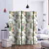 artgeist Acoustic Room Divider Botanica 90x68 in - Double-Sided Folding Screen Print on Non-Woven Canvas Acoustic Foam 5 Panel Home Office Design Nature Plants Flowers Leaves b-B-0318-z-c view 3