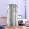artgeist Acoustic Room Divider 3D Effect 53x68 in - Double-Sided Folding Screen Print on Non-Woven Canvas Acoustic Foam 3 Panel Home Office Design Geometrical Orbs White f-B-0154-z-b view 3