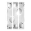artgeist Acoustic Room Divider 3D Effect 53x68 in - Double-Sided Folding Screen Print on Non-Woven Canvas Acoustic Foam 3 Panel Home Office Design Geometrical Orbs White f-B-0154-z-b view 4