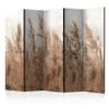 artgeist Acoustic Room Divider Pampasgras 90x68 in - Double-Sided Folding Screen Print on Non-Woven Canvas Acoustic Foam 5 Panel Home Office Design TrockenFlowers Nature b-A-0724-z-c view 1