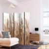 artgeist Acoustic Room Divider Pampasgras 90x68 in - Double-Sided Folding Screen Print on Non-Woven Canvas Acoustic Foam 5 Panel Home Office Design TrockenFlowers Nature b-A-0724-z-c view 3