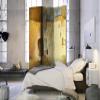 artgeist Acoustic Room Divider Abstract 53x68 in - Double-Sided Folding Screen Print on Non-Woven Canvas Acoustic Foam 3 Panel Home Office Brown Beige Grey f-A-0518-z-b view 2