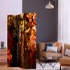artgeist Acoustic Room Divider Flowers 53x68 in - Double-Sided Folding Screen Print on Non-Woven Canvas Acoustic Foam 3 Panel Home Office Design Orchids Nature Ivy Abstract b-C-0955-z-b view 2