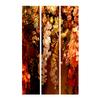 artgeist Acoustic Room Divider Flowers 53x68 in - Double-Sided Folding Screen Print on Non-Woven Canvas Acoustic Foam 3 Panel Home Office Design Orchids Nature Ivy Abstract b-C-0955-z-b view 4