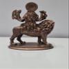 Ganeshaartsncrafts Durga Statue on Lion 3.5 Inch Bonded Bronze Sherawali MATA Moorti Hindu Goddess Divine Mother Navratri Puja Idol Goddess Ambe Maa Ambika Kali Figurine for Car Dashboard view 4