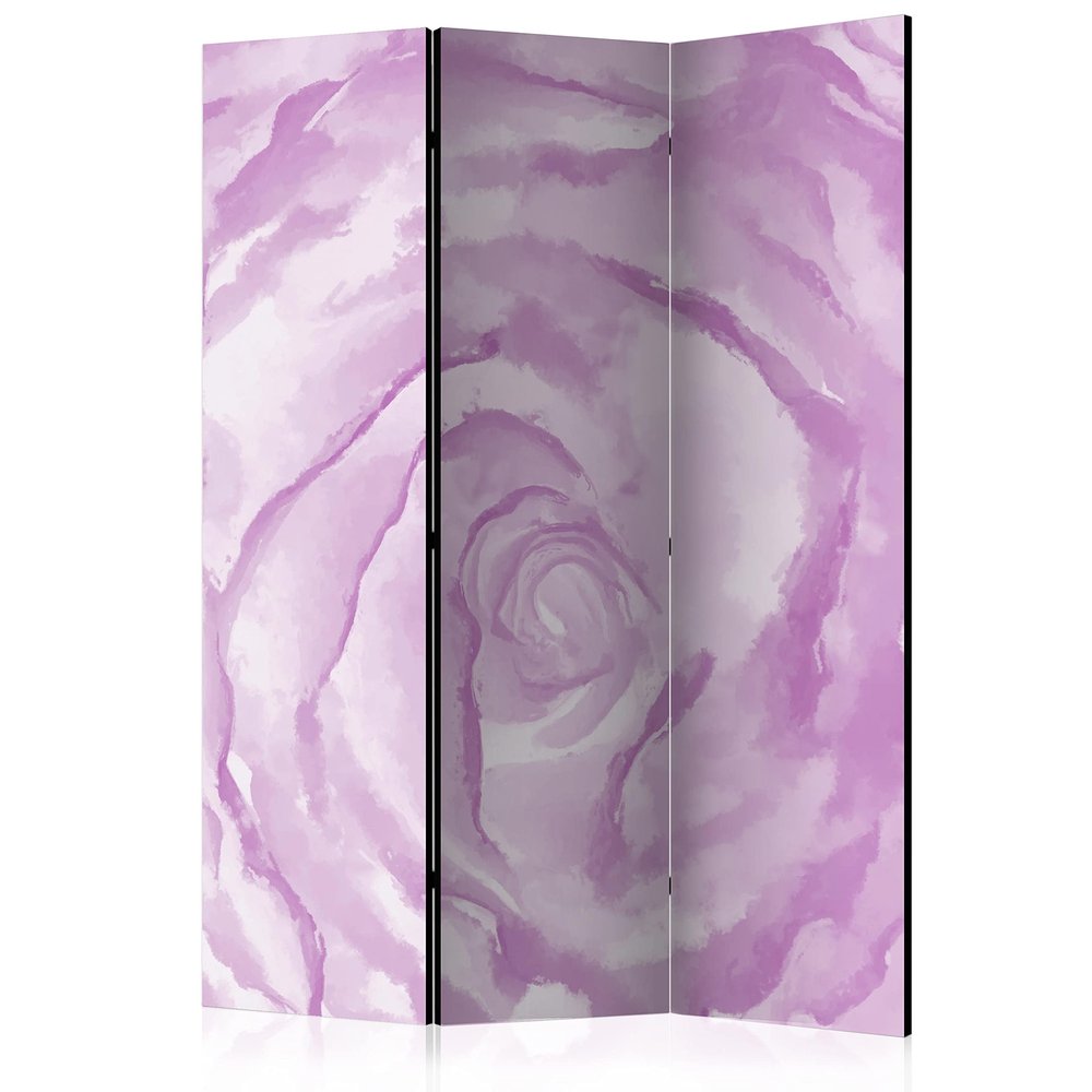 artgeist Acoustic Room Divider Flowers 53x68 in - Double-Sided Folding Screen Print on Non-Woven Canvas Acoustic Foam 3 Panel Home Office Design Nature Botanical Roses Violet b-C-0431-z-b