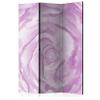 artgeist Acoustic Room Divider Flowers 53x68 in - Double-Sided Folding Screen Print on Non-Woven Canvas Acoustic Foam 3 Panel Home Office Design Nature Botanical Roses Violet b-C-0431-z-b view 1