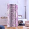artgeist Acoustic Room Divider Flowers 53x68 in - Double-Sided Folding Screen Print on Non-Woven Canvas Acoustic Foam 3 Panel Home Office Design Nature Botanical Roses Violet b-C-0431-z-b view 3