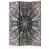artgeist Acoustic Room Divider Mandala Orient 53x68 in - Double-Sided Folding Screen Print on Non-Woven Canvas Acoustic Foam 3 Panel Home Office f-A-0638-z-b view 1