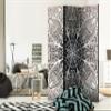 artgeist Acoustic Room Divider Mandala Orient 53x68 in - Double-Sided Folding Screen Print on Non-Woven Canvas Acoustic Foam 3 Panel Home Office f-A-0638-z-b view 2