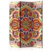 artgeist Acoustic Room Divider 53x68 in - Double-Sided Folding Screen Print on Non-Woven Canvas Acoustic Foam 3 Panel Home Office Ornament Vintage Retro Red Green f-A-0607-z-b view 1