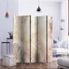 artgeist Acoustic Room Divider Flowers 90x68 in - Double-Sided Folding Screen Print on Non-Woven Canvas Acoustic Foam 5 Panel Home Office Design Nature Botanica Pastell Rose b-C-0498-z-c view 3