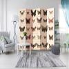 artgeist Acoustic Room Divider Vintage Nature Butterfly 90x68 in - Double-Sided Folding Screen Print on Non-Woven Canvas Acoustic Foam 5 Panel Home Office g-C-0032-z-c view 2