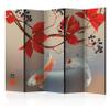 artgeist Acoustic Room Divider Orient Japan Asia 90x68 in - Double-Sided Folding Screen Print on Non-Woven Canvas Acoustic Foam 5 Panel Home Office Fishe Zen p-C-0004-z-c view 1