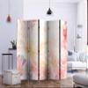 artgeist Acoustic Room Divider Flowers 90x68 in - Double-Sided Folding Screen Print on Non-Woven Canvas Acoustic Foam 5 Panel Home Office Design Nature Botanica Pastell Rose b-C-0093-z-c view 3