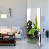 artgeist Acoustic Room Divider Spa Zen 53x68 in - Double-Sided Folding Screen Print on Non-Woven Canvas Acoustic Foam 3 Panel Home Office Black Green White b-B-0155-z-b view 3