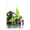 artgeist Acoustic Room Divider Spa Zen 53x68 in - Double-Sided Folding Screen Print on Non-Woven Canvas Acoustic Foam 3 Panel Home Office Black Green White b-B-0155-z-b view 4