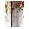 artgeist Acoustic Room Divider Flowers 53x68 in - Double-Sided Folding Screen Print on Non-Woven Canvas Acoustic Foam 3 Panel Home Office Design Nature Leaves Botanica Colorful b-C-10037-z-b view 1