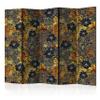 artgeist Acoustic Room Divider Abstract Flowers 90x68 in - Double-Sided Folding Screen Print on Non-Woven Canvas Acoustic Foam 5 Panel Home Office Design Botanica Plants o-B-0001-z-c view 1