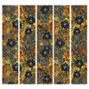 artgeist Acoustic Room Divider Abstract Flowers 90x68 in - Double-Sided Folding Screen Print on Non-Woven Canvas Acoustic Foam 5 Panel Home Office Design Botanica Plants o-B-0001-z-c view 4