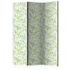 artgeist Acoustic Room Divider Botanica 53x68 in - Double-Sided Folding Screen Print on Non-Woven Canvas Acoustic Foam 3 Panel Home Office Design Nature Plants Leaves Green f-C-0278-z-b view 1