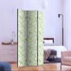 artgeist Acoustic Room Divider Botanica 53x68 in - Double-Sided Folding Screen Print on Non-Woven Canvas Acoustic Foam 3 Panel Home Office Design Nature Plants Leaves Green f-C-0278-z-b view 3