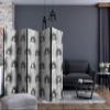artgeist Acoustic Room Divider Glamour 90x68 in - Double-Sided Folding Screen Print on Non-Woven Canvas Acoustic Foam 5 Panel Home Office Design Diamond Ornament Leather f-A-0572-z-c view 2