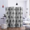 artgeist Acoustic Room Divider Glamour 90x68 in - Double-Sided Folding Screen Print on Non-Woven Canvas Acoustic Foam 5 Panel Home Office Design Diamond Ornament Leather f-A-0572-z-c view 3