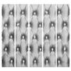 artgeist Acoustic Room Divider Glamour 90x68 in - Double-Sided Folding Screen Print on Non-Woven Canvas Acoustic Foam 5 Panel Home Office Design Diamond Ornament Leather f-A-0572-z-c view 4