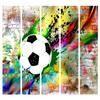 artgeist Acoustic Room Divider Graffiti 90x68 in - Double-Sided Folding Screen Print on Non-Woven Canvas Acoustic Foam 5 Panel Home Office Design Mural Street Art Soccer i-C-0095-z-c view 4