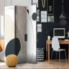 artgeist Acoustic Room Divider Abstract 53x68 in - Double-Sided Folding Screen Print on Non-Woven Canvas Acoustic Foam 3 Panel Home Office Design Geometrical Figures a-A-0862-z-b view 2