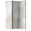 artgeist Acoustic Room Divider Flowers 53x68 in - Double-Sided Folding Screen Print on Non-Woven Canvas Acoustic Foam 3 Panel Home Office Design Nature Beige b-C-0008-z-b view 1
