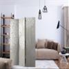 artgeist Acoustic Room Divider Flowers 53x68 in - Double-Sided Folding Screen Print on Non-Woven Canvas Acoustic Foam 3 Panel Home Office Design Nature Beige b-C-0008-z-b view 2