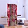 artgeist Acoustic Room Divider Faux Wood Boards 53x68 in - Double-Sided Folding Screen Print on Non-Woven Canvas Acoustic Foam 3 Panel Home Office f-A-0777-z-b view 3