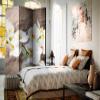 artgeist Acoustic Room Divider Cement Loft 53x68 in - Double-Sided Folding Screen Print on Non-Woven Canvas Acoustic Foam 3 Panel Home Office Grey b-A-0332-z-b view 2
